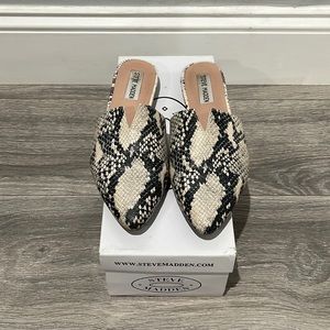 Steve Madden faux snake skin flats